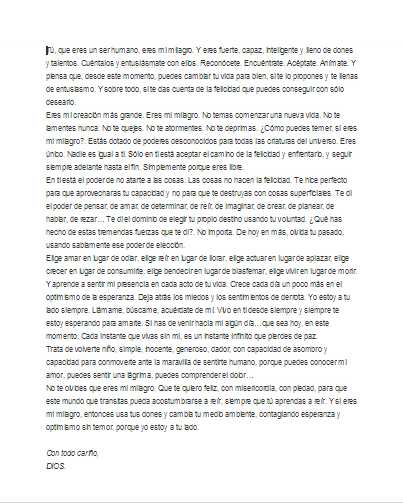 carta de motivación religiosa | Ejemplos de carta