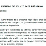 Ejemplo de solicitud de préstamo