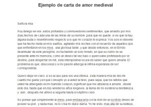 carta de amor medieval