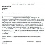 Ejemplo de carta de solicitud de excedencia voluntaria