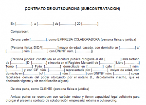contrato de outsourcing