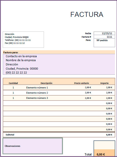 eje Por qué no limpiar Ejemplo de factura simplificada para rellenar | Modelos y plantillas