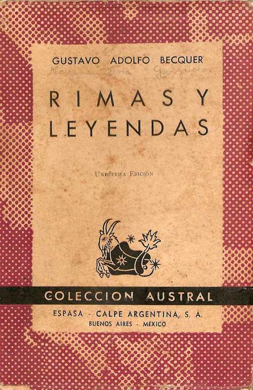 Resultado de imagen de bécquer rimas y leyendas