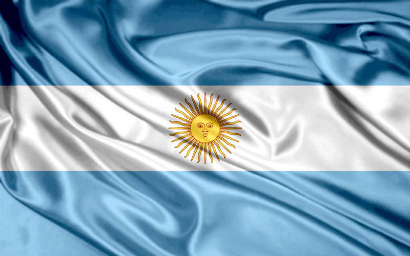 Ejemplo de bandera de un país de América del sur